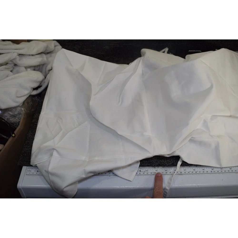 Pottery Barn White 100% Cotton DINING Chair Slipcover with Side Ties